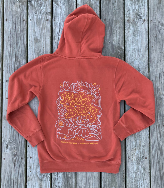 Peace Surf Pigment Dyed Hoodie