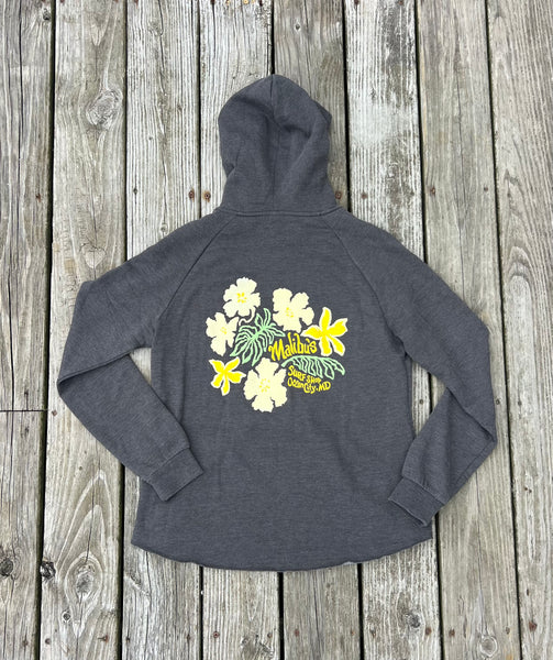 Women’s Tropical Flower Zip Up