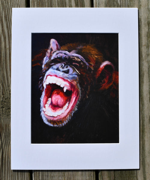 Screaming Monkey Print