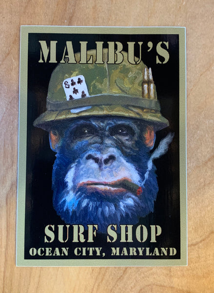 Army Monkey Sticker